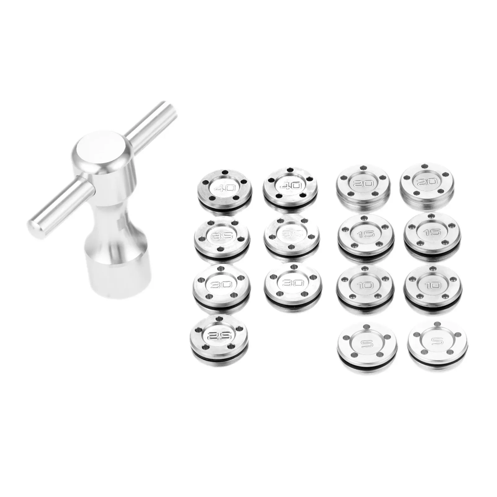 2Pcs Silver Metal Golf Club He - Golf Equipment Weight ulasan dan harga