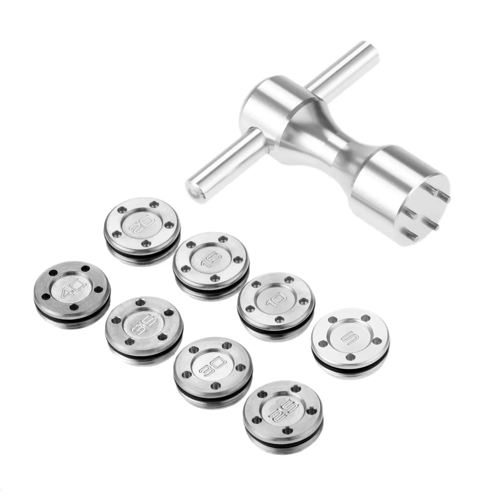 2Pcs Silver Metal Golf Club He - Golf Equipment Weight ulasan dan harga