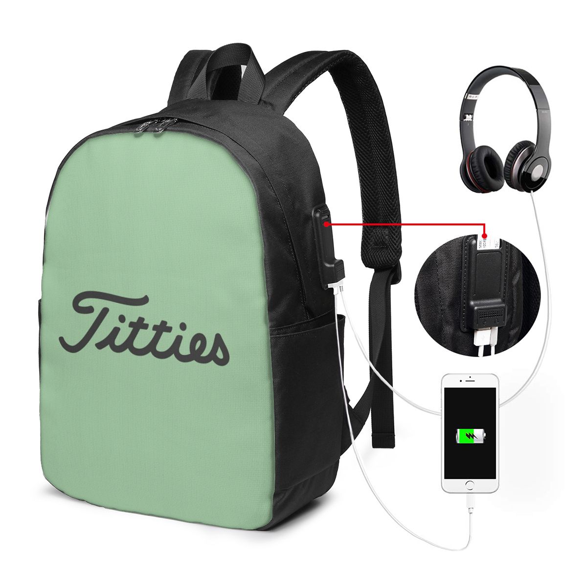 Titties Golf Ball Backpack Tra - Golf Bag ulasan dan harga