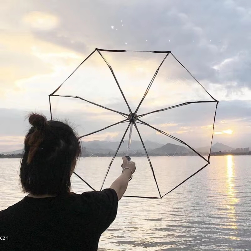 1pc-Korean Transparent Umbrell - Golf Umbrella Large ulasan dan harga